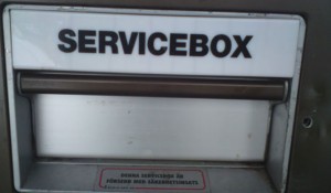 Service box som det går att fiska ur